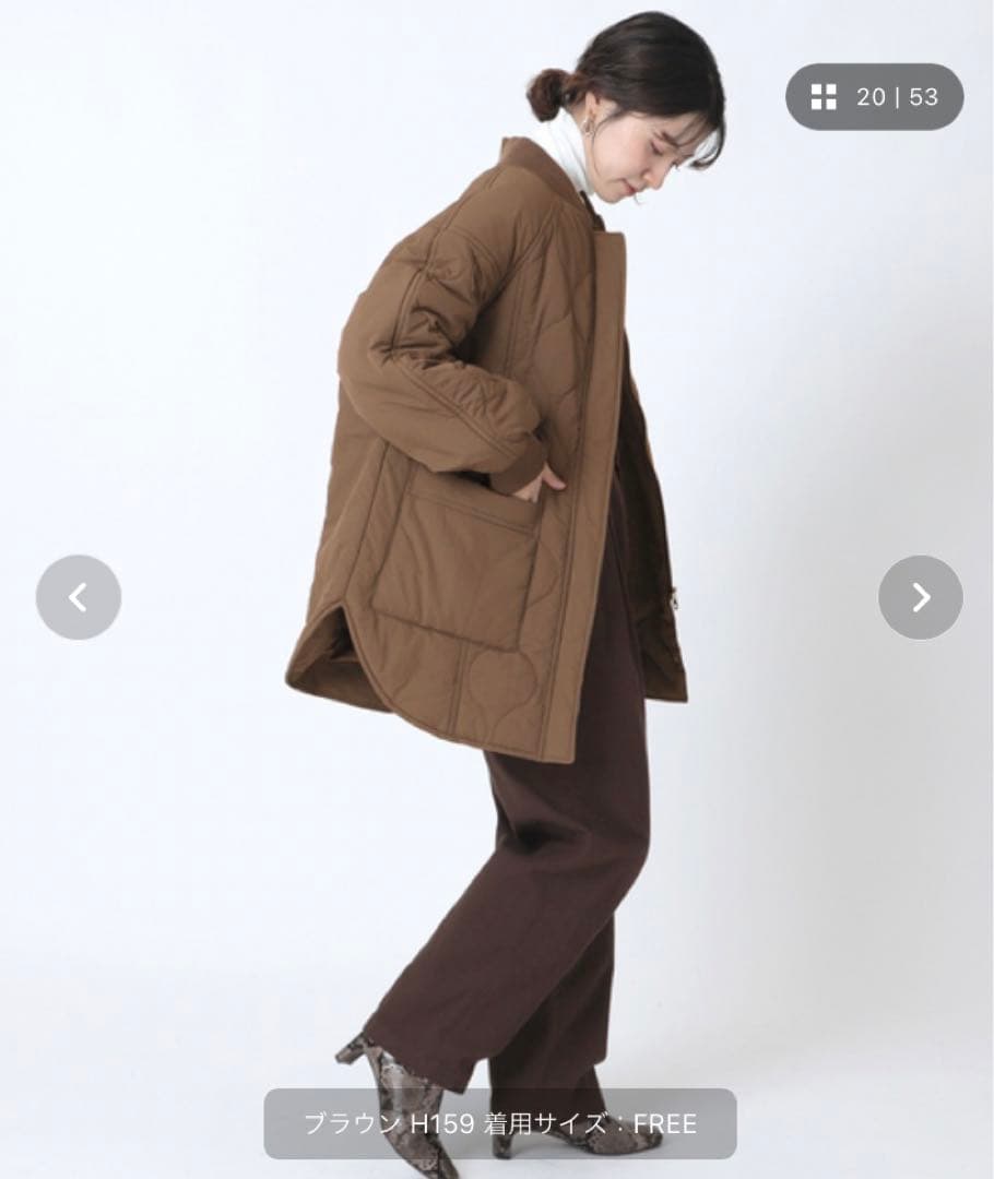 値下げセール中⭐︎リブ付き中綿ジャケット