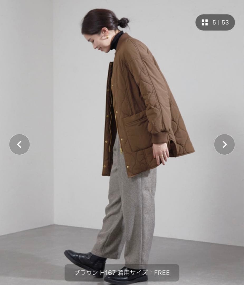 値下げセール中⭐︎リブ付き中綿ジャケット