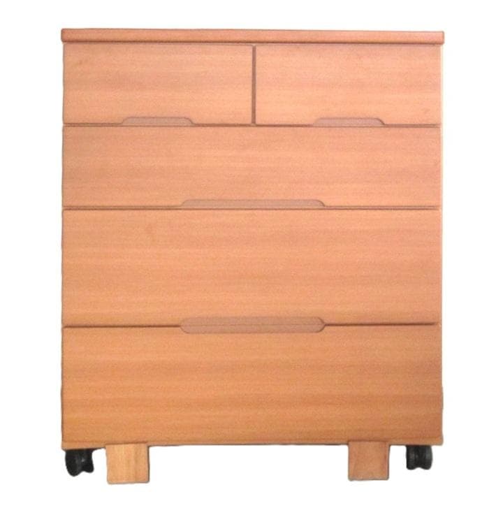 キャスター付き4段チェスト 　別注　ストッパー付