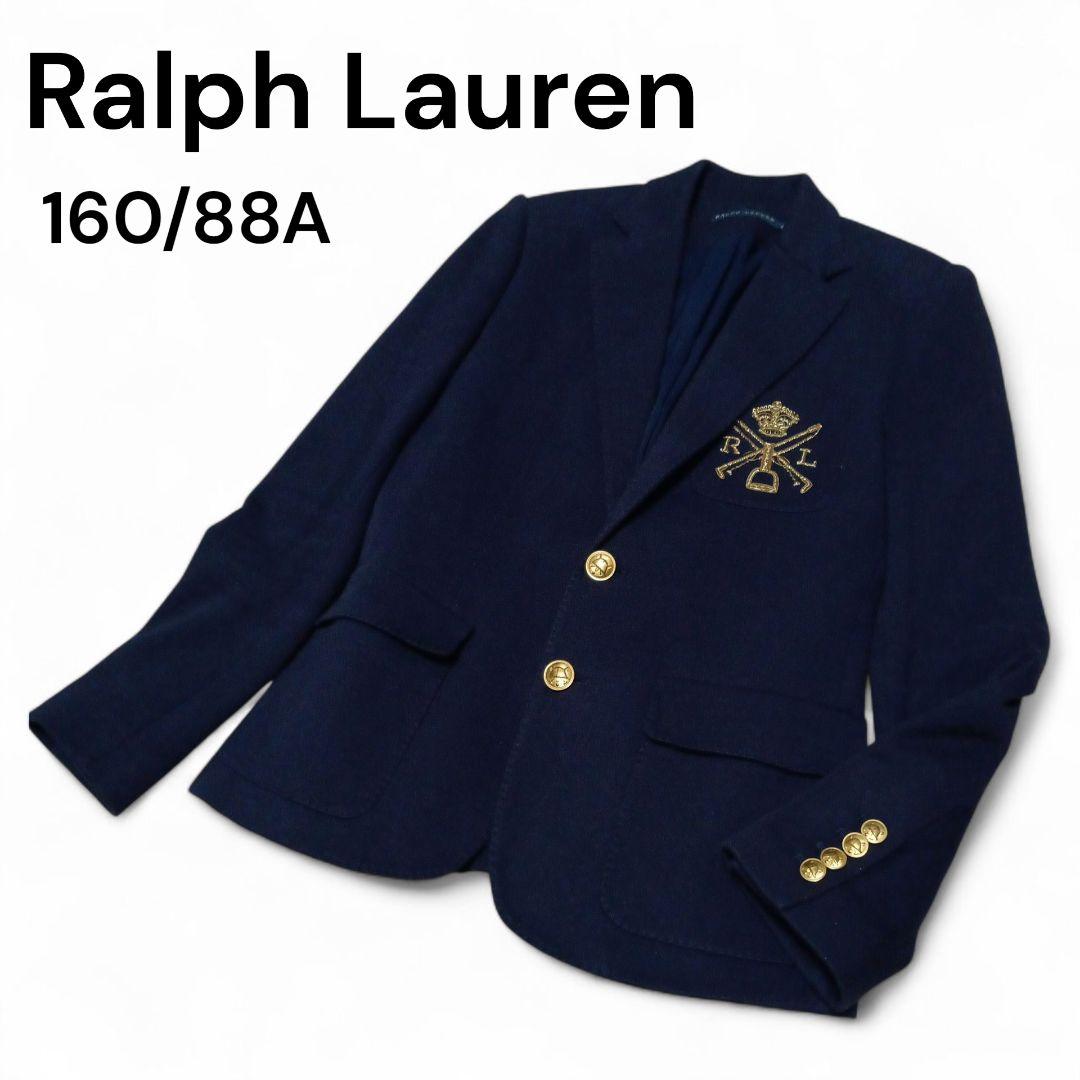 RalphLauren★ラルフローレン★古着★紺ブレ★テーラード★金ボタン★刺繍