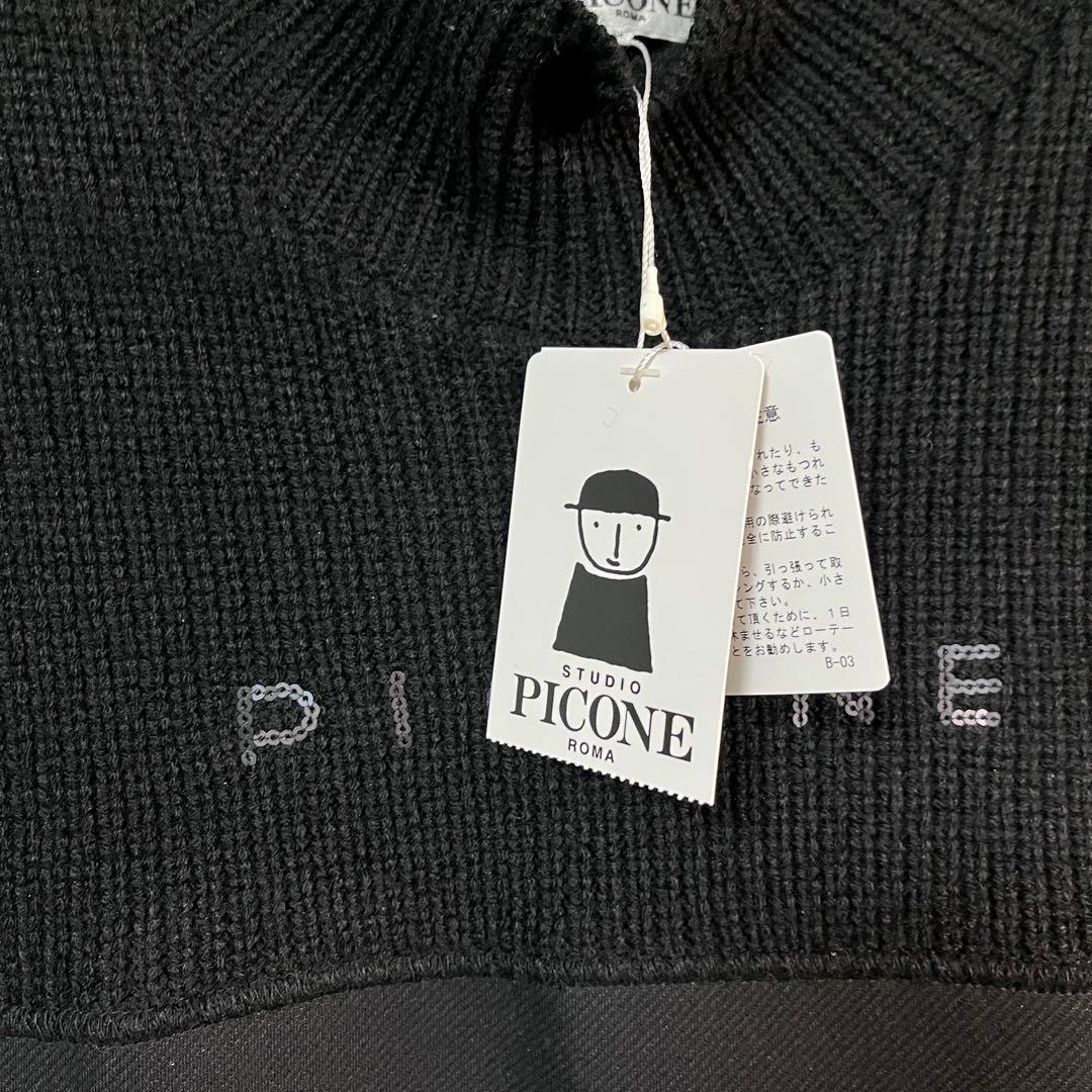 ◆ゆうき様◆希少【PICONEピッコーネ】ポンチニット異素材ドッキングワンピース