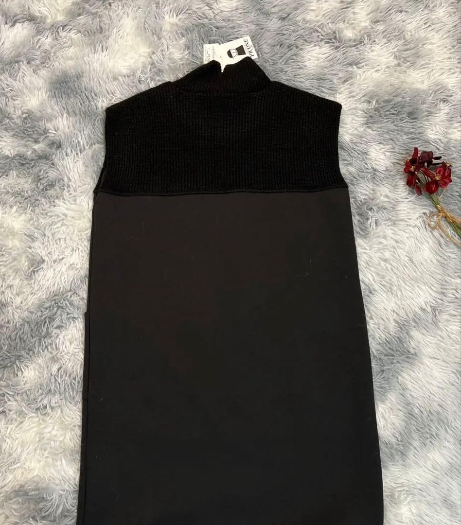 ◆ゆうき様◆希少【PICONEピッコーネ】ポンチニット異素材ドッキングワンピース