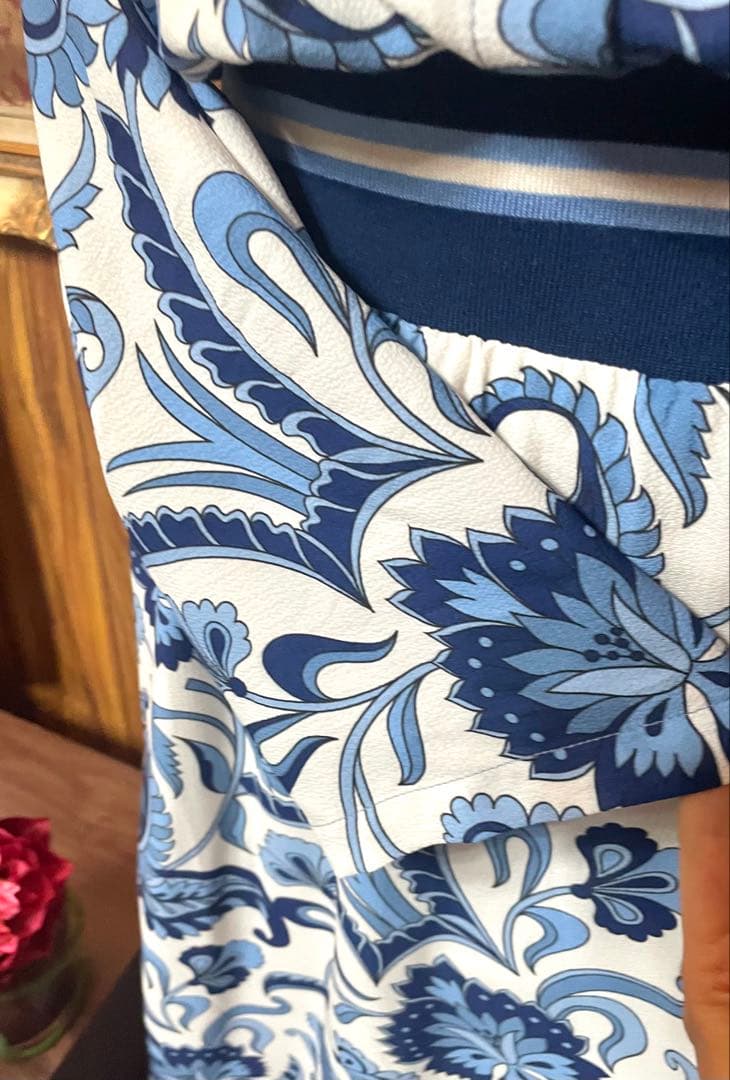 アーモワールカプリス　MEES ワンピース　インポート　素敵な柄ロングワンピース