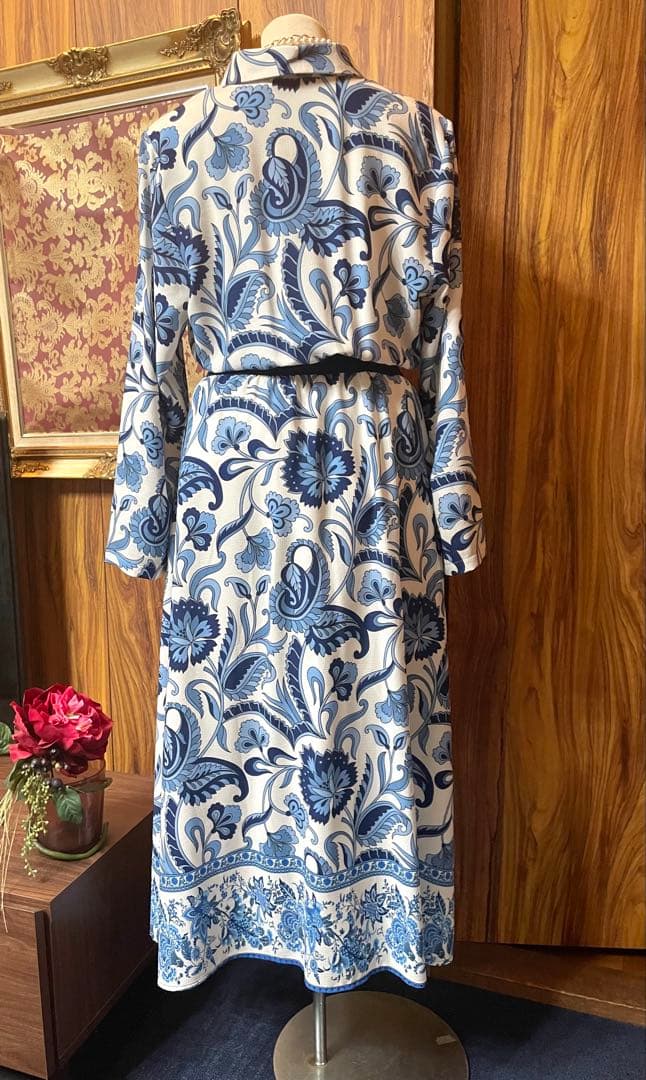アーモワールカプリス　MEES ワンピース　インポート　素敵な柄ロングワンピース