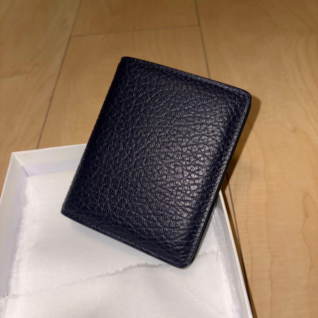 【新品】メゾン マルジェラ　レザー ポッパー ウォレットS56UI0140 紺色