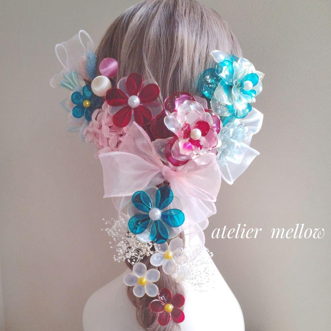 髪飾り 成人式 七五三 卒業式 アメリカンフラワー【Miho Fujii】
