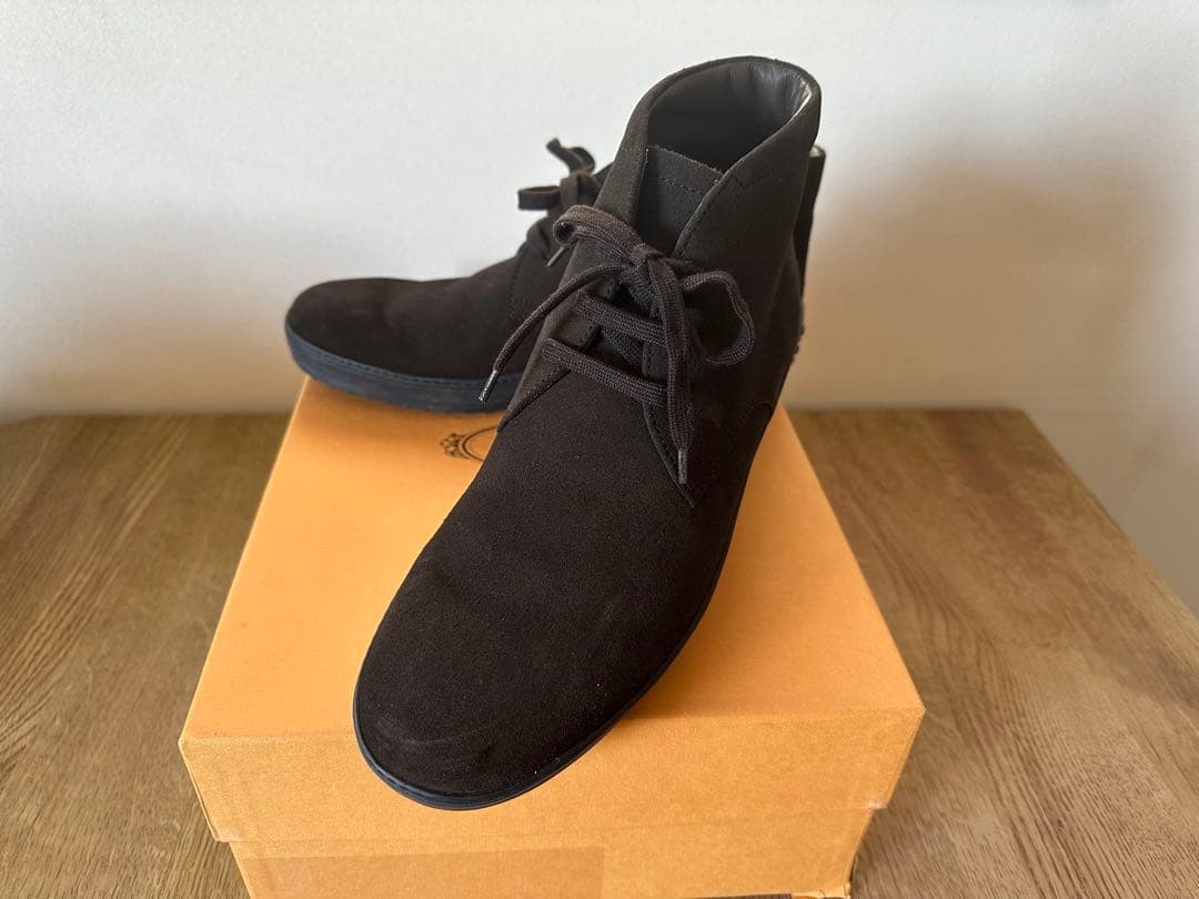 TOD'S MENS ダークブラウン ブーツ(未使用品)