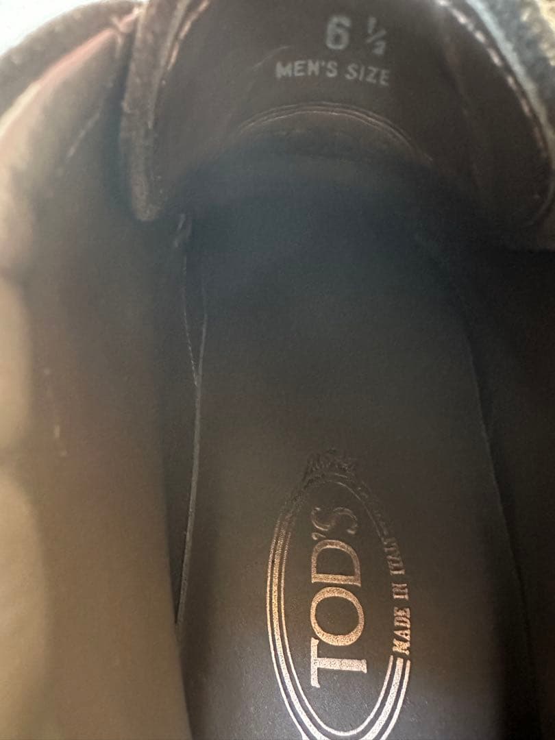 TOD'S MENS ダークブラウン ブーツ(未使用品)