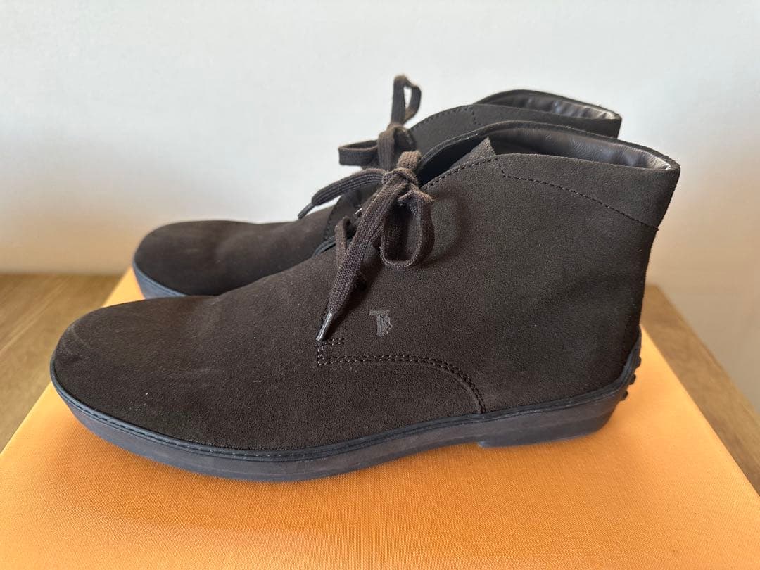 TOD'S MENS ダークブラウン ブーツ(未使用品)
