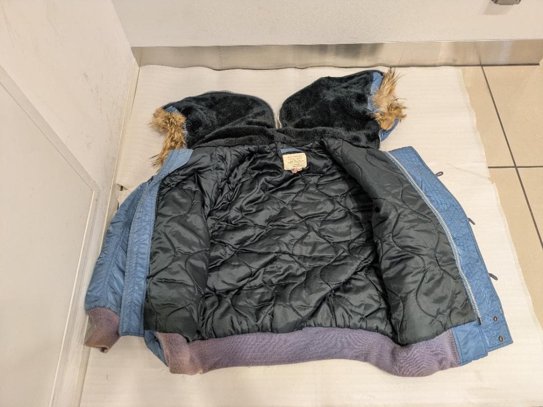 メ*8様 SPIEWAK N-2B 中綿フライトジャケット 青 サイズ40 スピ