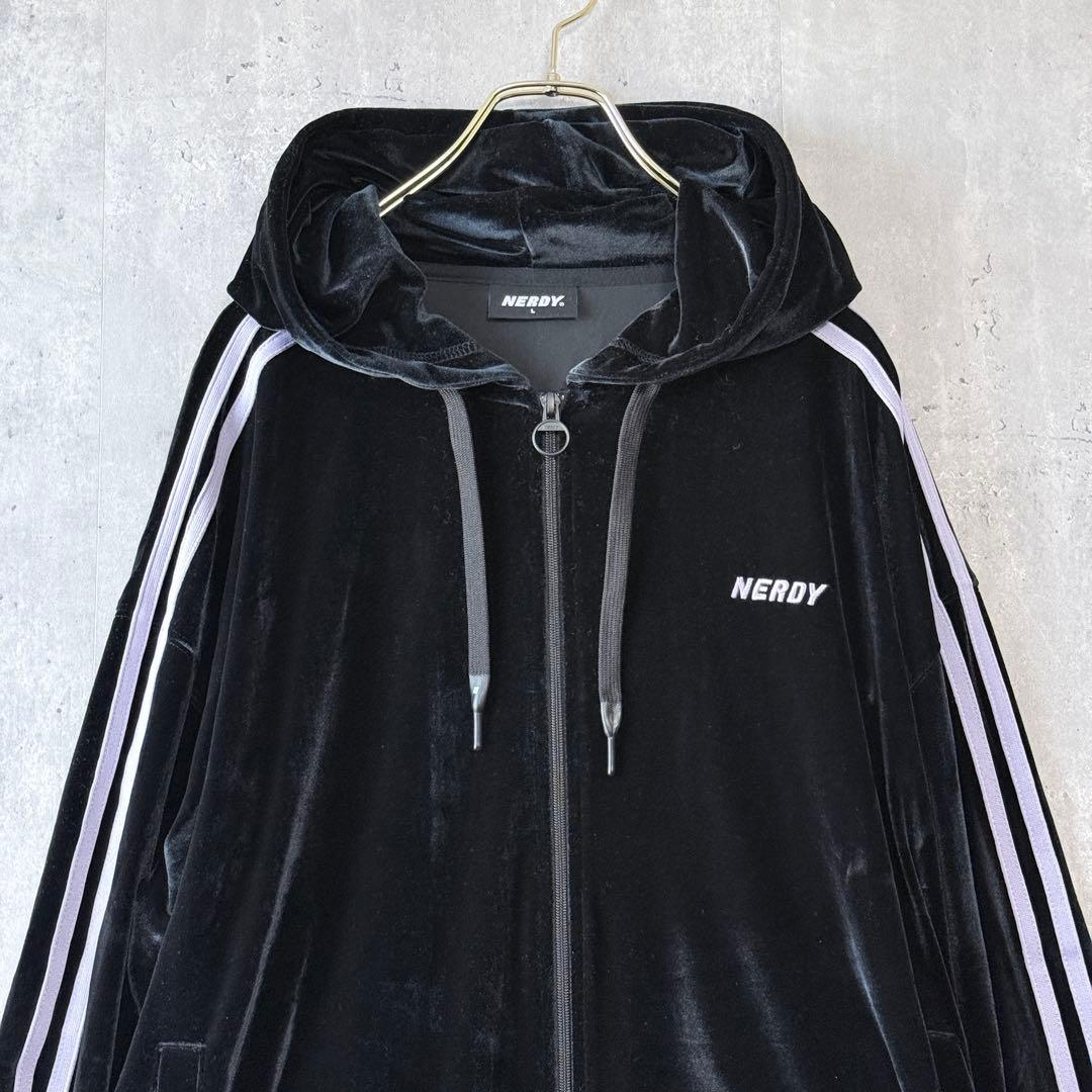 モ*ザ様 良品✨ノルディ NERDY ベロア セットアップ L/M トラックジャ