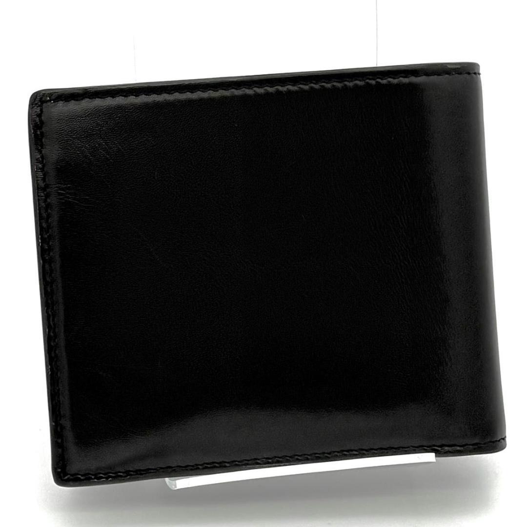 サンローラン 折財布 カサンドラ カーフ レザー 黒 ブラック 2600