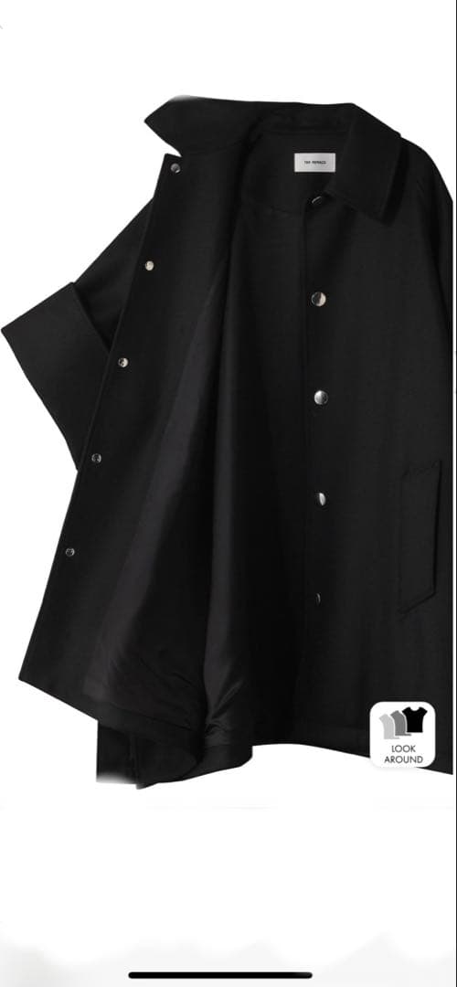 リラクス　ワイドカフスバルカラーコート38