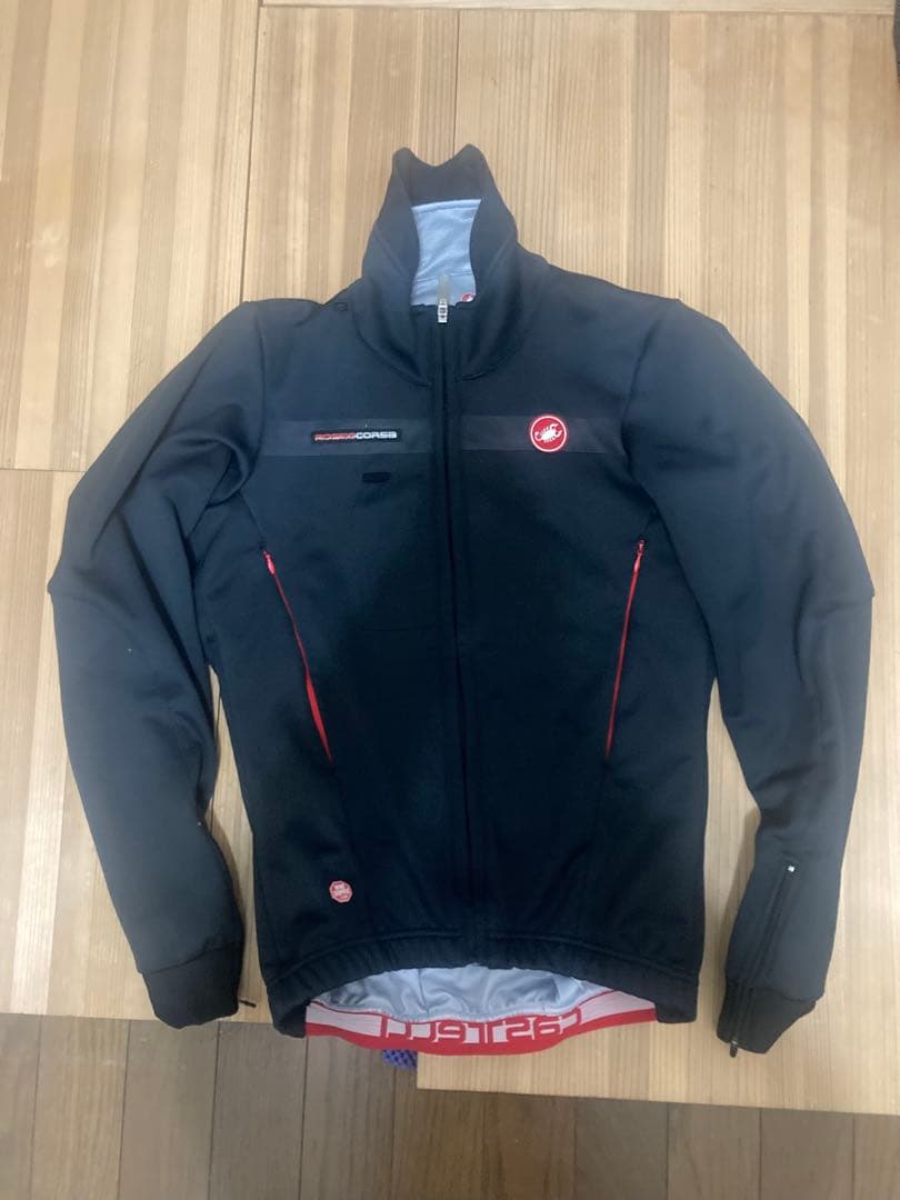 CASTELLI(カステリ) ROSSO CORSA 防風防寒ジャージ　サイズS