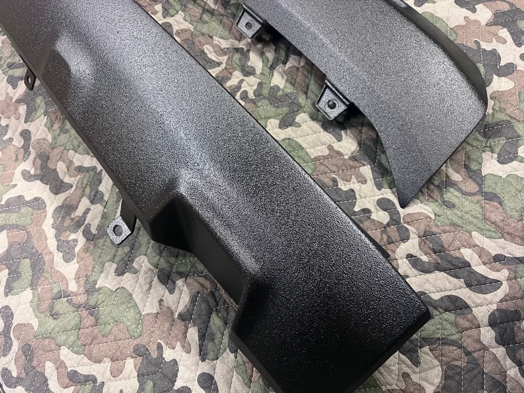 新型デリカD5 後期　アンダーカバー　リアバンパー　ラプター塗装エクステンション