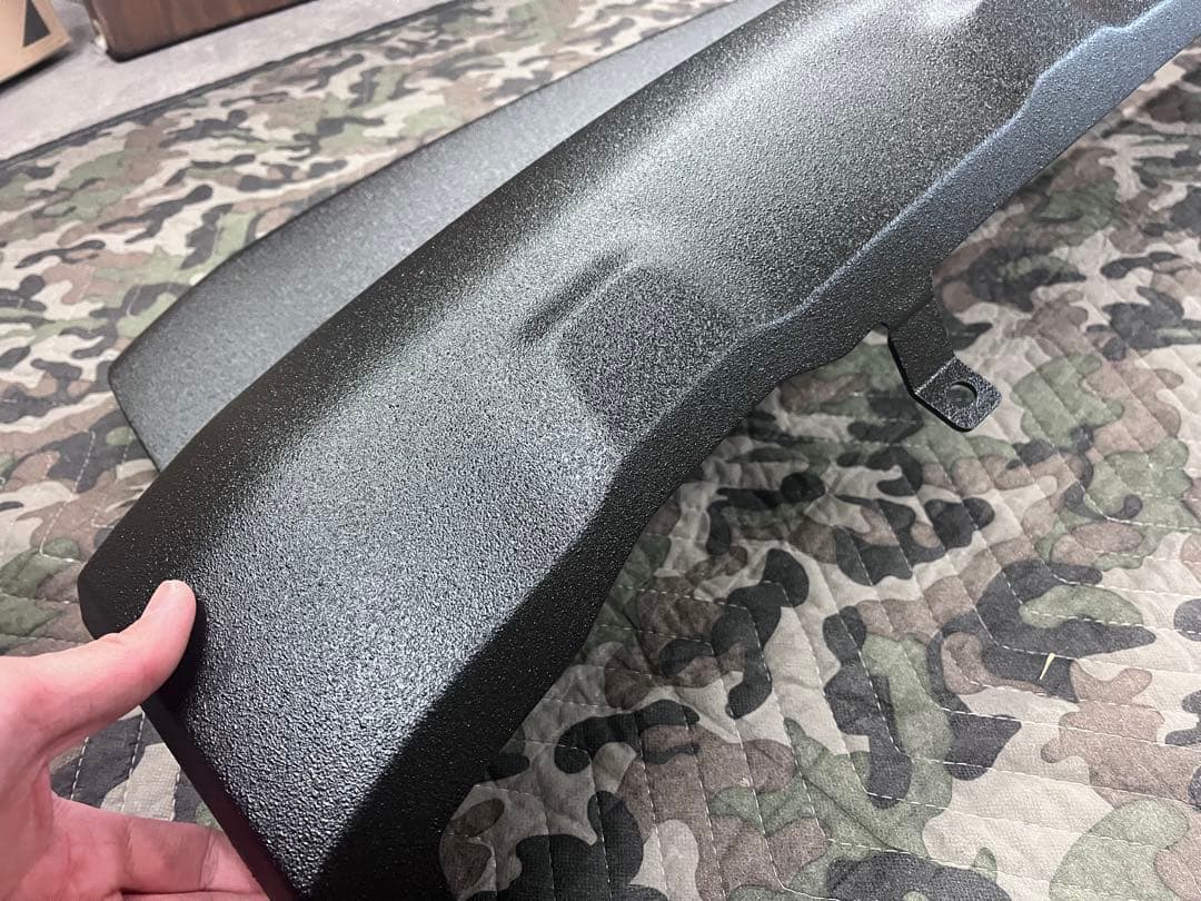 新型デリカD5 後期　アンダーカバー　リアバンパー　ラプター塗装エクステンション