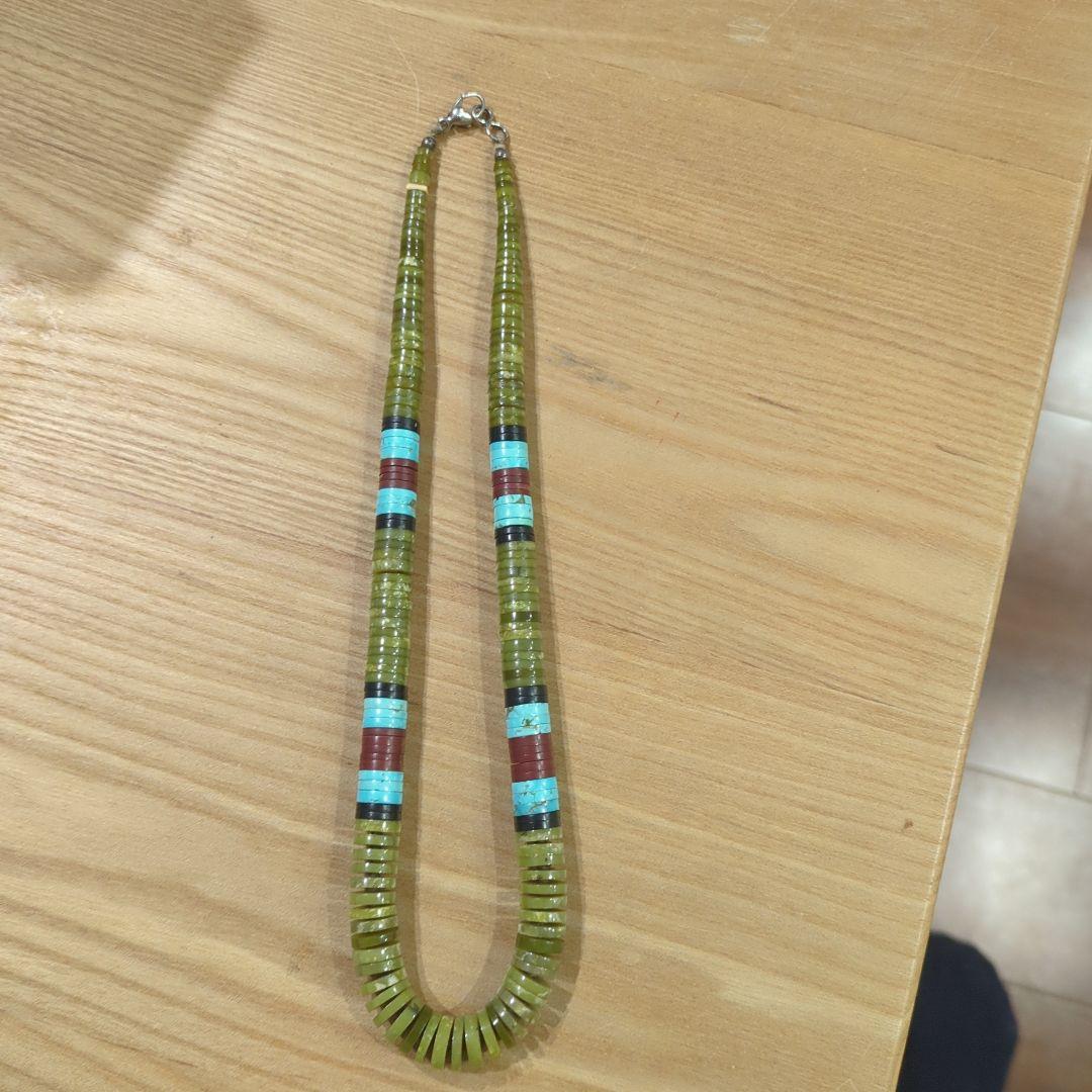 インディアンジュエリー　カルビンロバト　ヒシネックレス