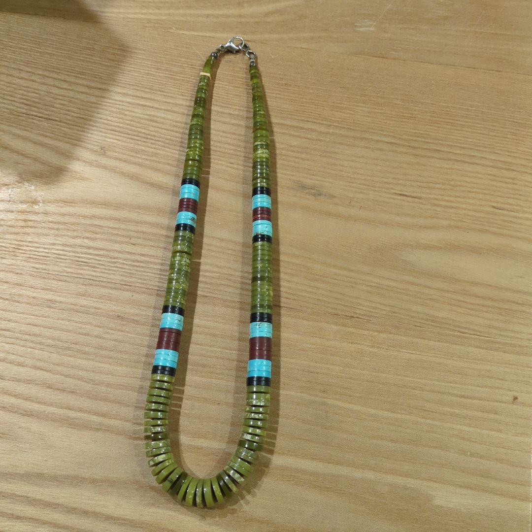 インディアンジュエリー　カルビンロバト　ヒシネックレス