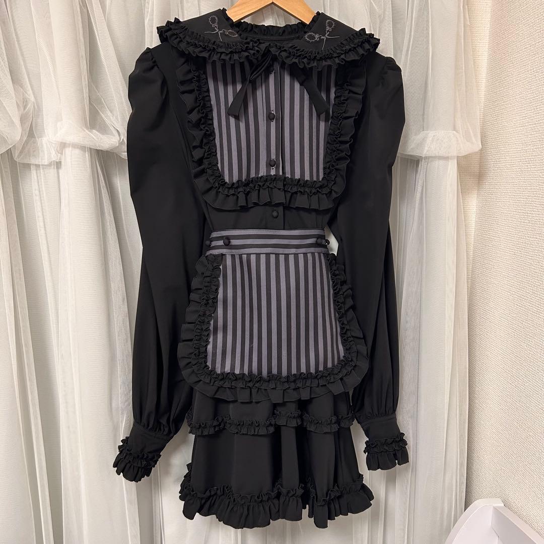 Dimmoire 絶メイドワンピース Black & Stripe