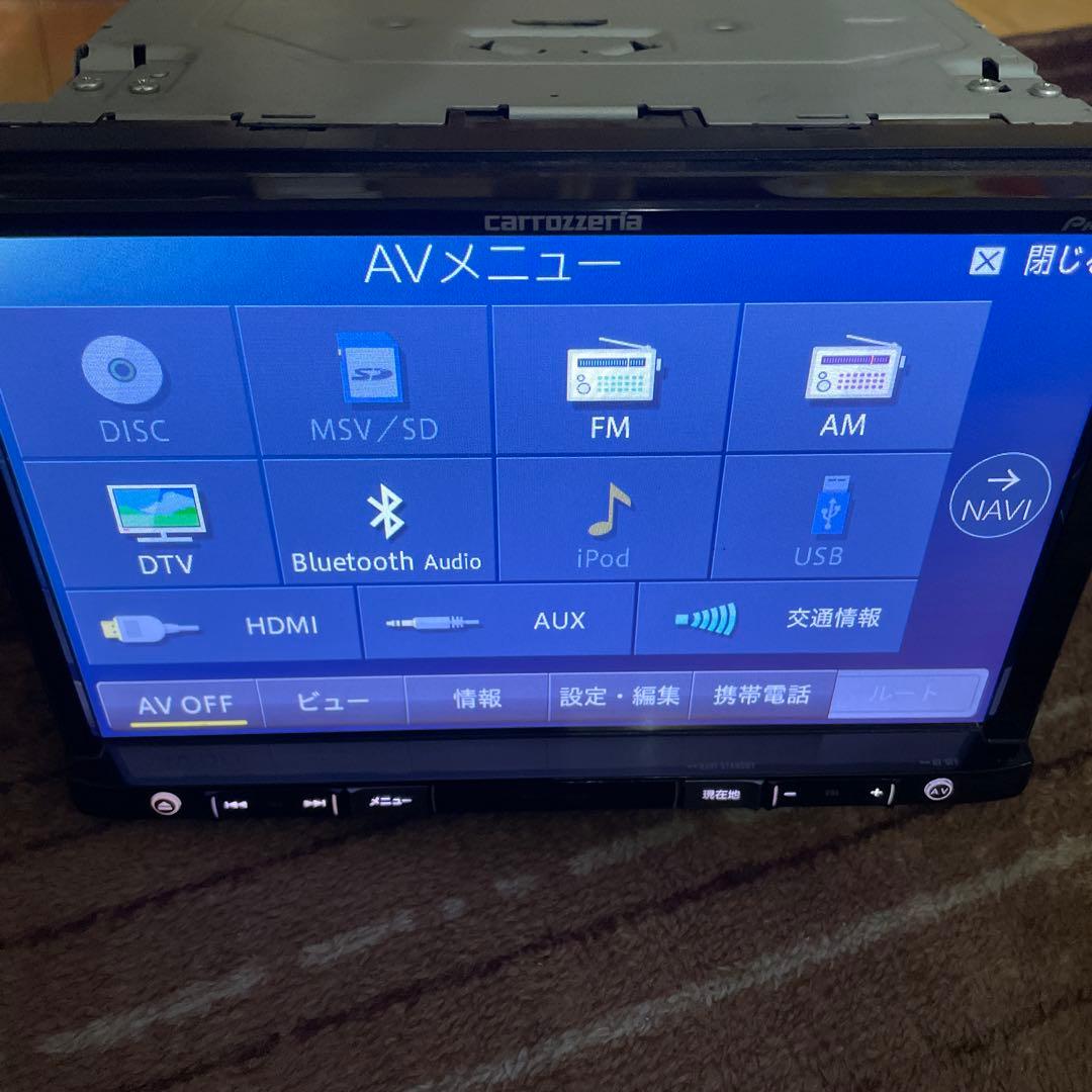 カロッツェリア楽ナビ 8インチ RL09 2025年最新地図 新品地デジアンテナ