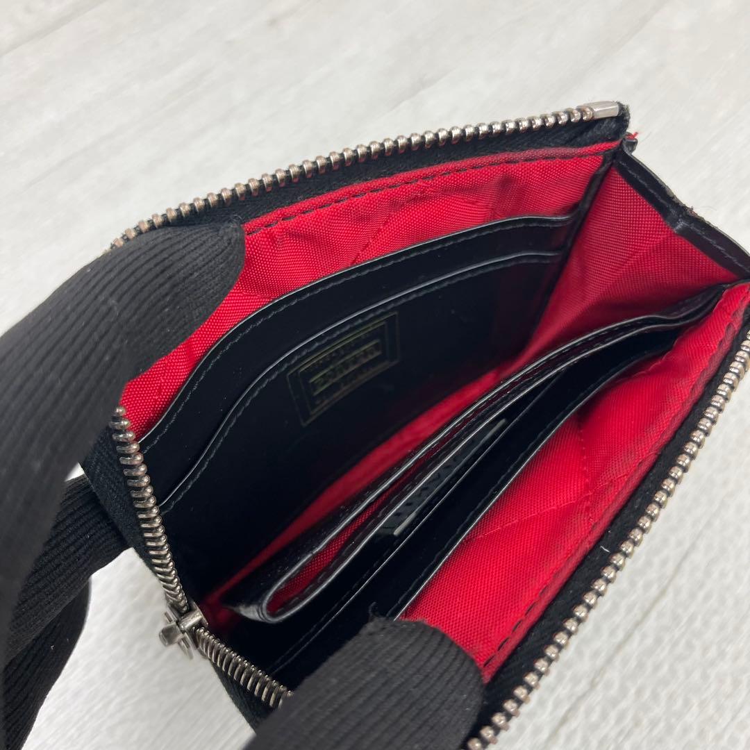 希少✨ PORTER × Lewis Leathers 折り財布 ブラック
