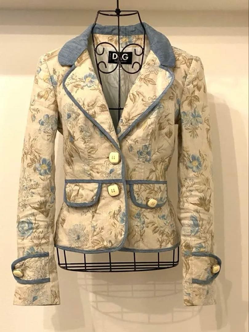 D&G 花柄テーラードジャケット 38