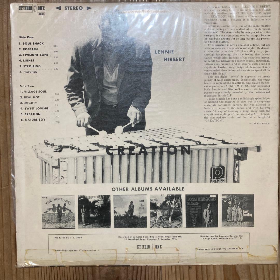洋楽 Lennie Hibbert Creation LP