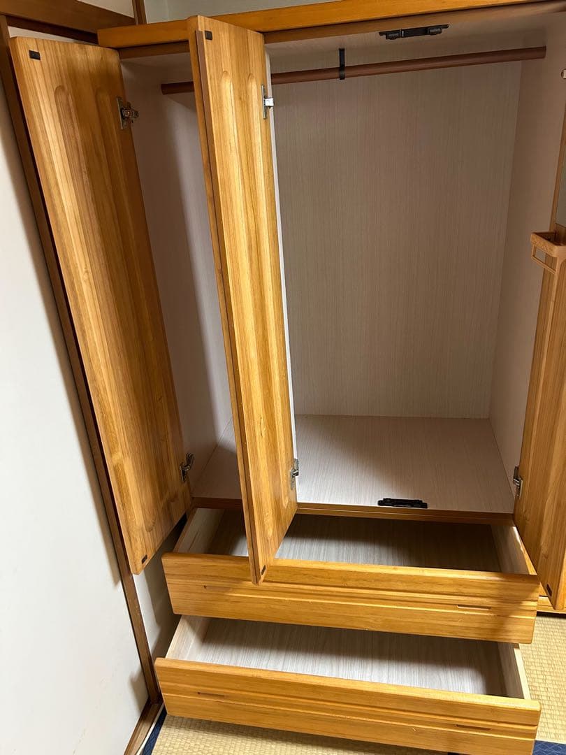 美品❗️直接引取り大歓迎　ワードローブ　上下分割式