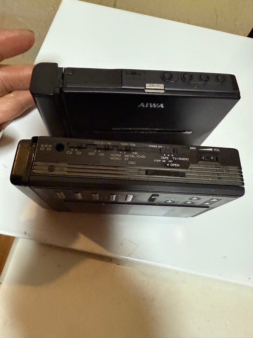AIWA カセットプレーヤー HS-JX10 とHS-PL55