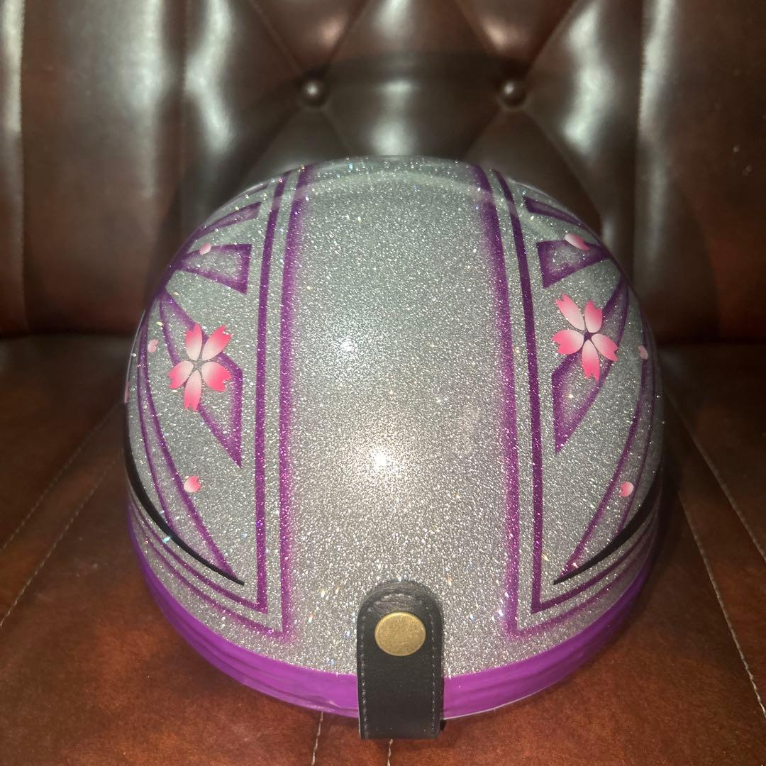 ラメラメ　Candy パープル　ぼかし　富士日照 三つボタン　カスタムコルク半