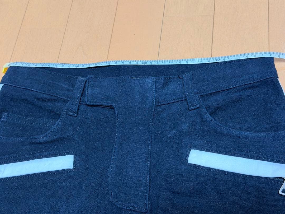 BALMAIN バルマン　サイドラインバイカーパンツ　ブラック　28