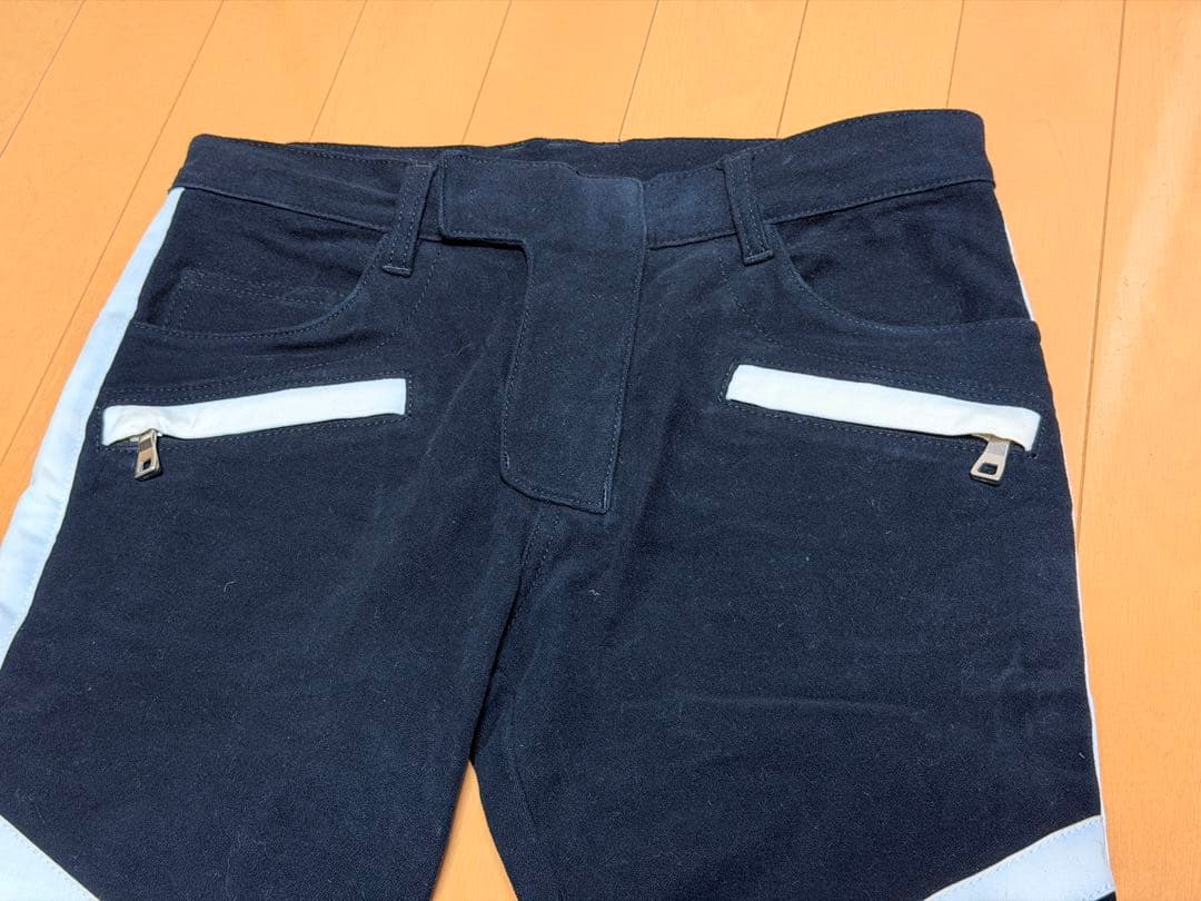 BALMAIN バルマン　サイドラインバイカーパンツ　ブラック　28