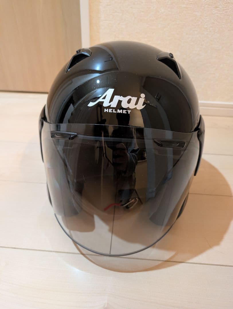 Arai ジェットヘルメット 65-66cm 希少ビックサイズ　ガンメタ　袋付き