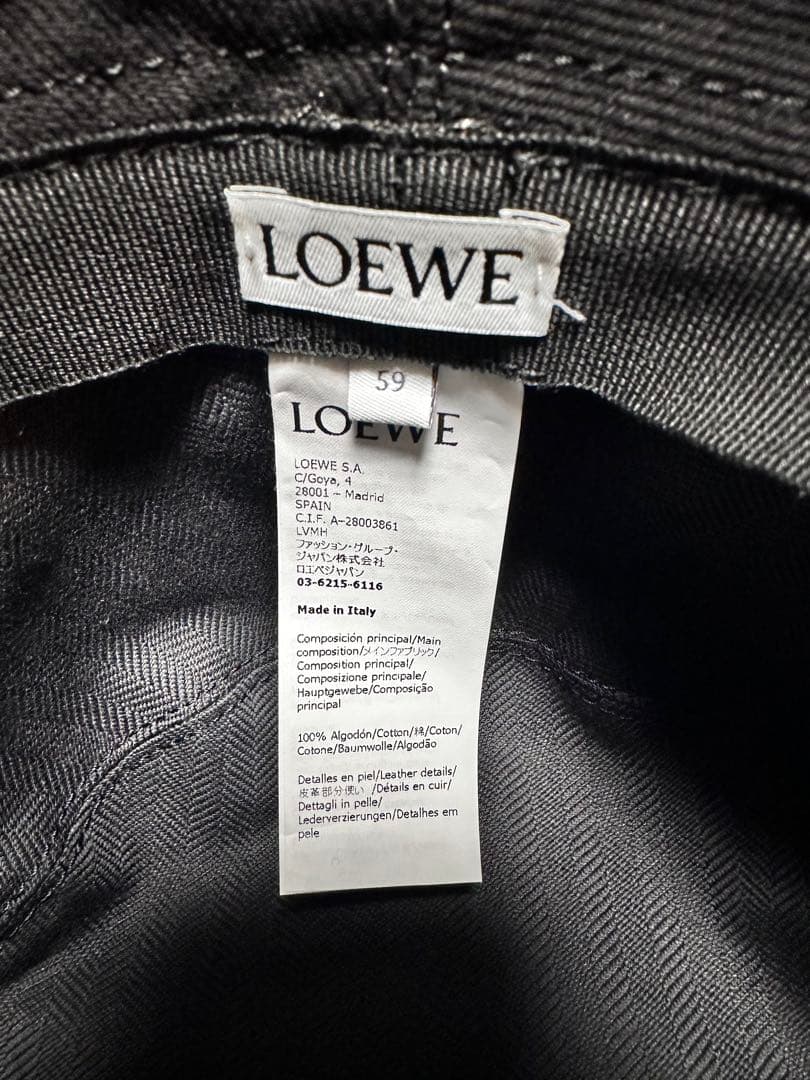 新品未使用　LOEWE ブラック バケットハット