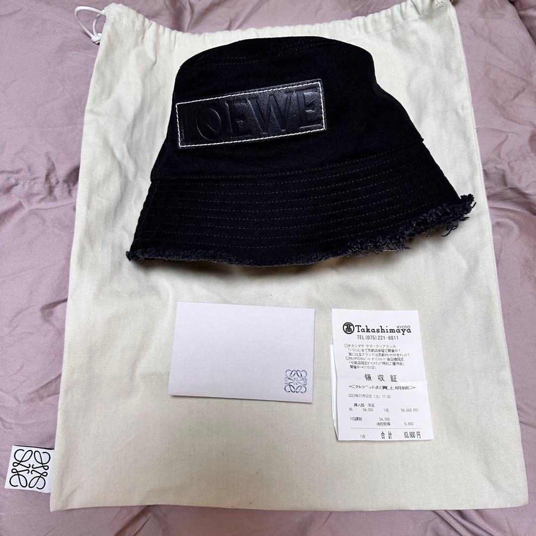 新品未使用　LOEWE ブラック バケットハット