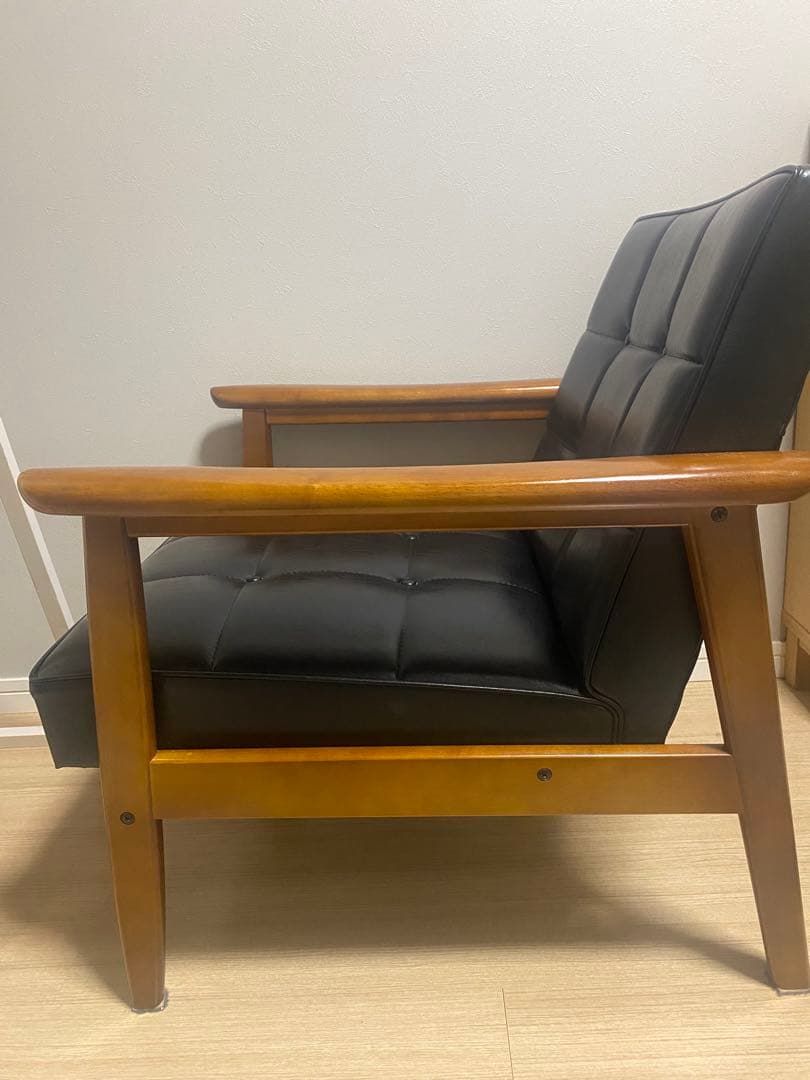 【値下げ:美品】カリモク60Kチェア1シーター 1人掛けブラック