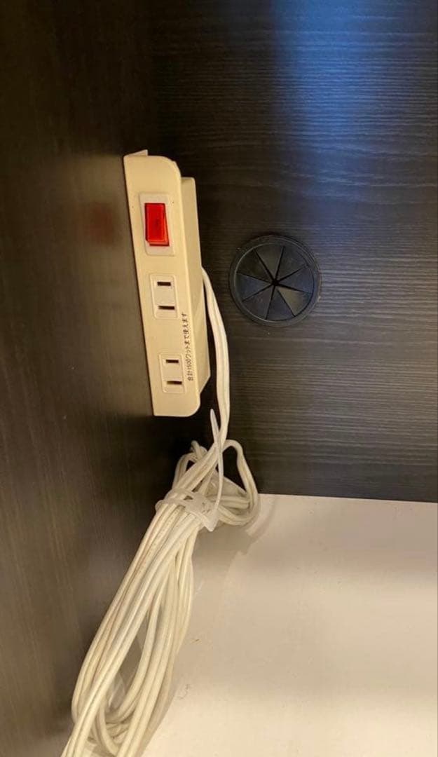 【ニトリ】黒の木製食器棚・キッチンカウンター