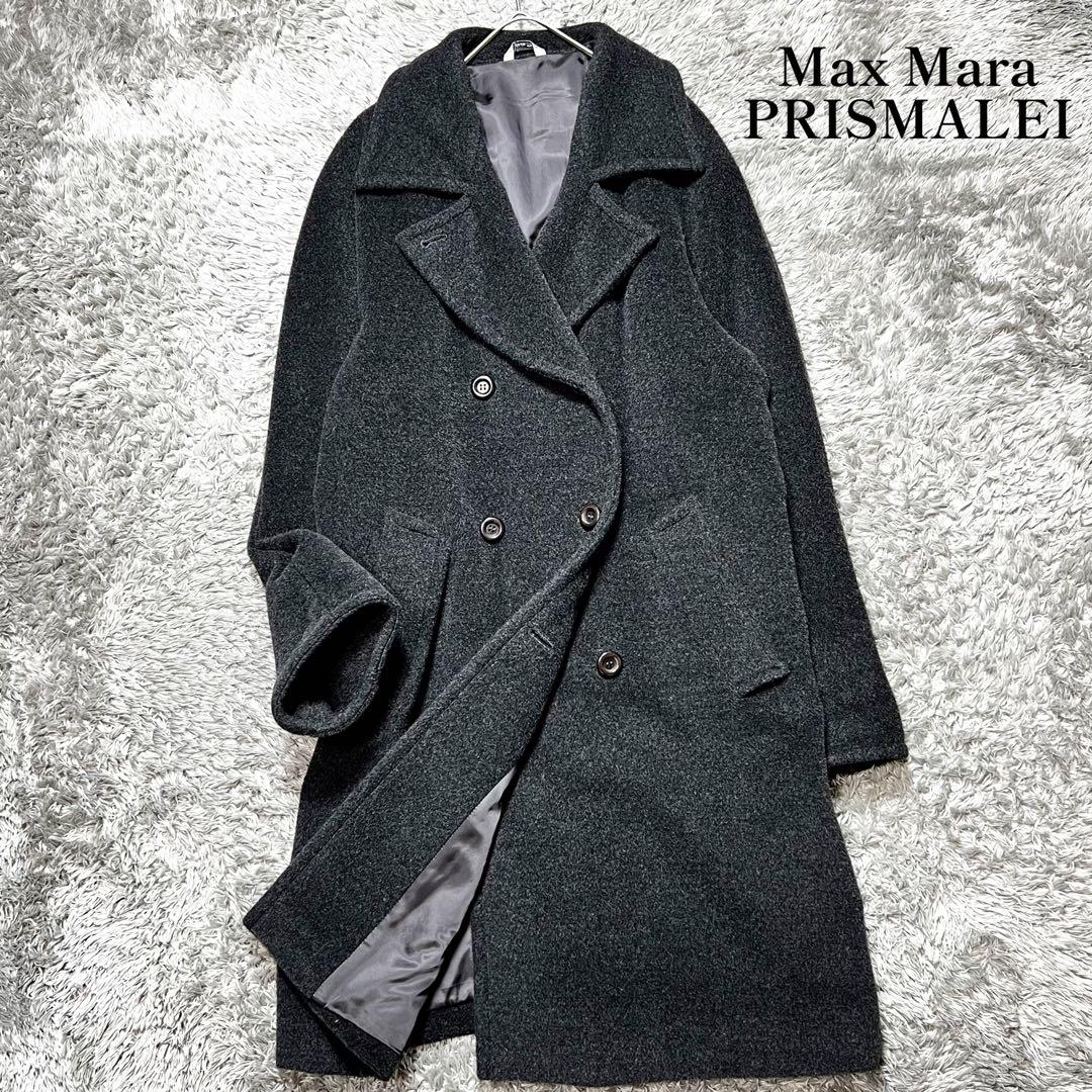 MaxMara プリズマレイ カシミヤ チェスターコート XL相当 未使用級