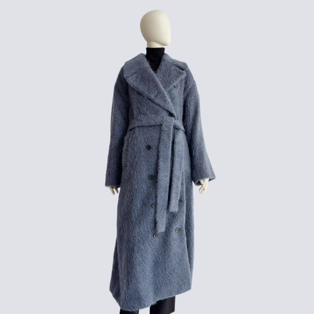 CLANE クラネ LONG SHAGGY SULLEY COAT ブルー