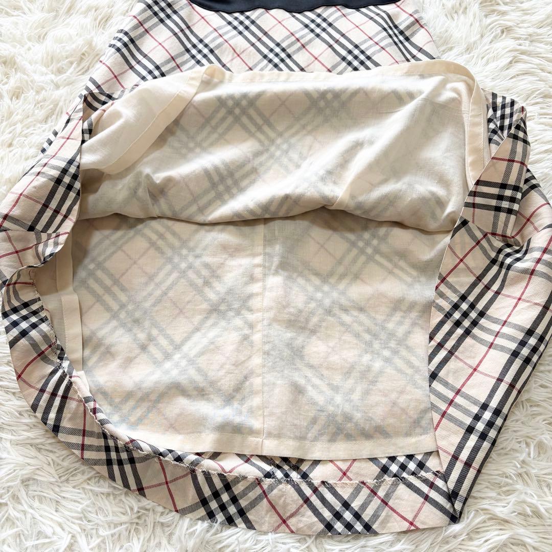 ✨美品✨バーバリーロンドン　ドッキングワンピース　ノバチェック　リボン　日本製