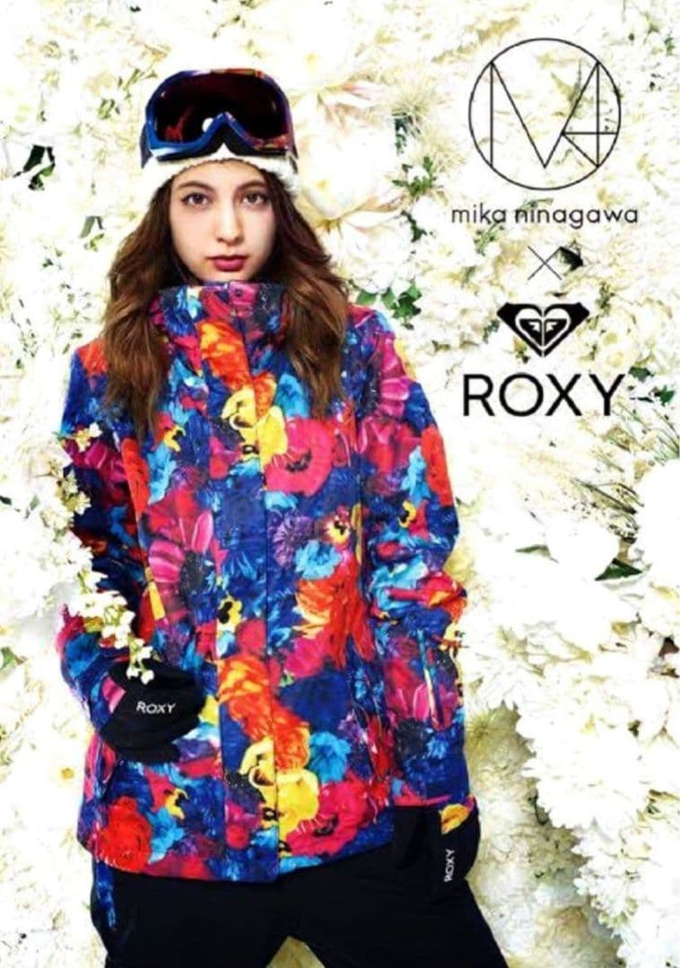 値下げ【美品】ROXY蜷川実花コラボ　スノボウェア スノーボードウェア女性　花柄