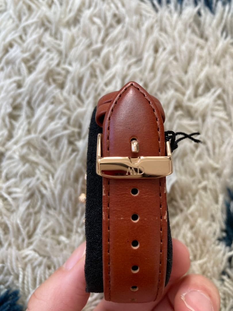 Daniel Wellington クロノグラフ 時計 レザーベルト