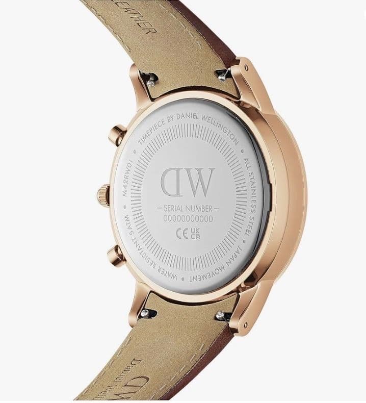 Daniel Wellington クロノグラフ 時計 レザーベルト
