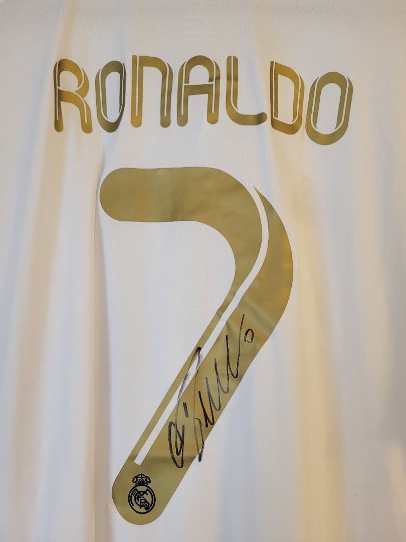 クリスティアーノ ロナウド レアル マドリード サイン ユニフォーム 証明書付き