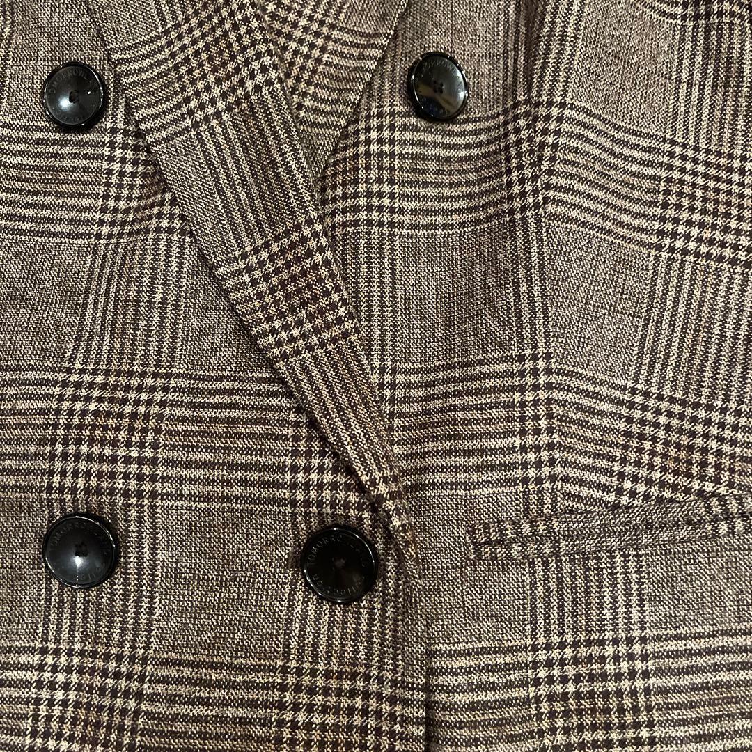 TOMORROWLAND チェック柄 ダブルブレストジャケット