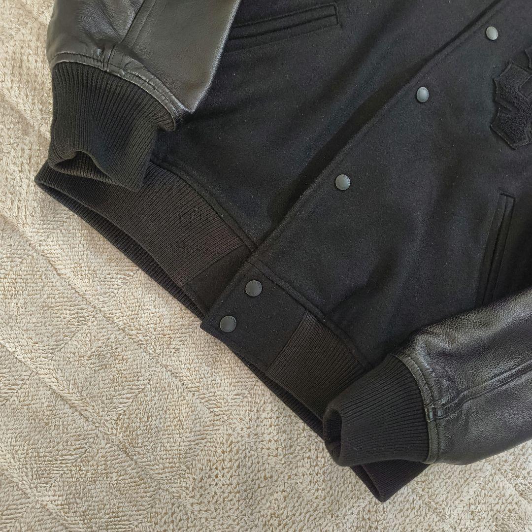 SWAGGER スタジャン レザー 切替 裏地キルティング