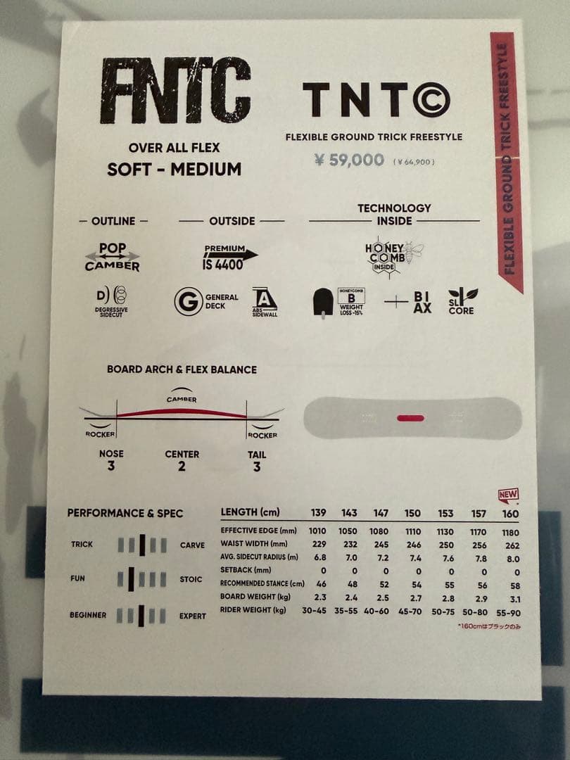 新品未使用　24-25 FNTC TNTＣ　150