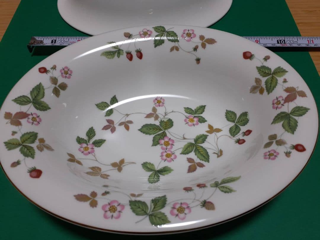  ワイルドストロベリー　オーバル　パスタ　２枚セット　深皿