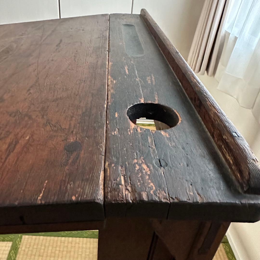 ヴィンテージ　イギリス　スクールデスク　学校机　折りたたみ