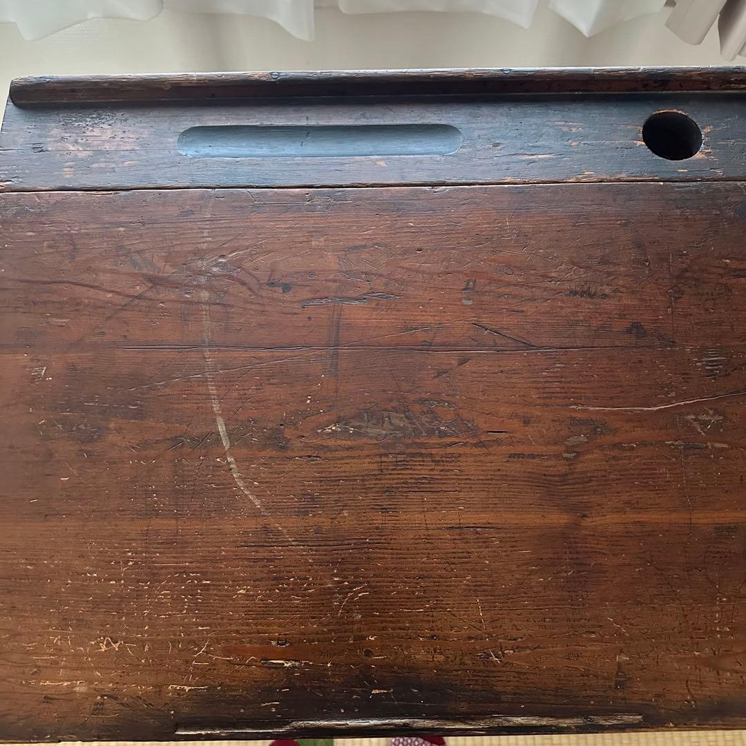 ヴィンテージ　イギリス　スクールデスク　学校机　折りたたみ